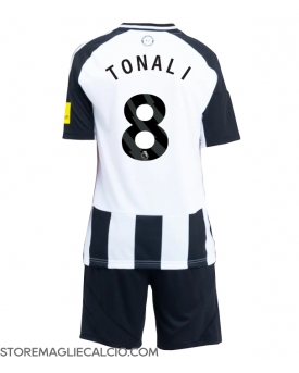 Newcastle United Sandro Tonali #8 Maglia Gara Casa Repliche 2024-25 Bambino